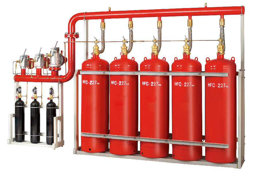 管網（wǎng）內貯壓七氟丙烷自動滅（miè）火係統